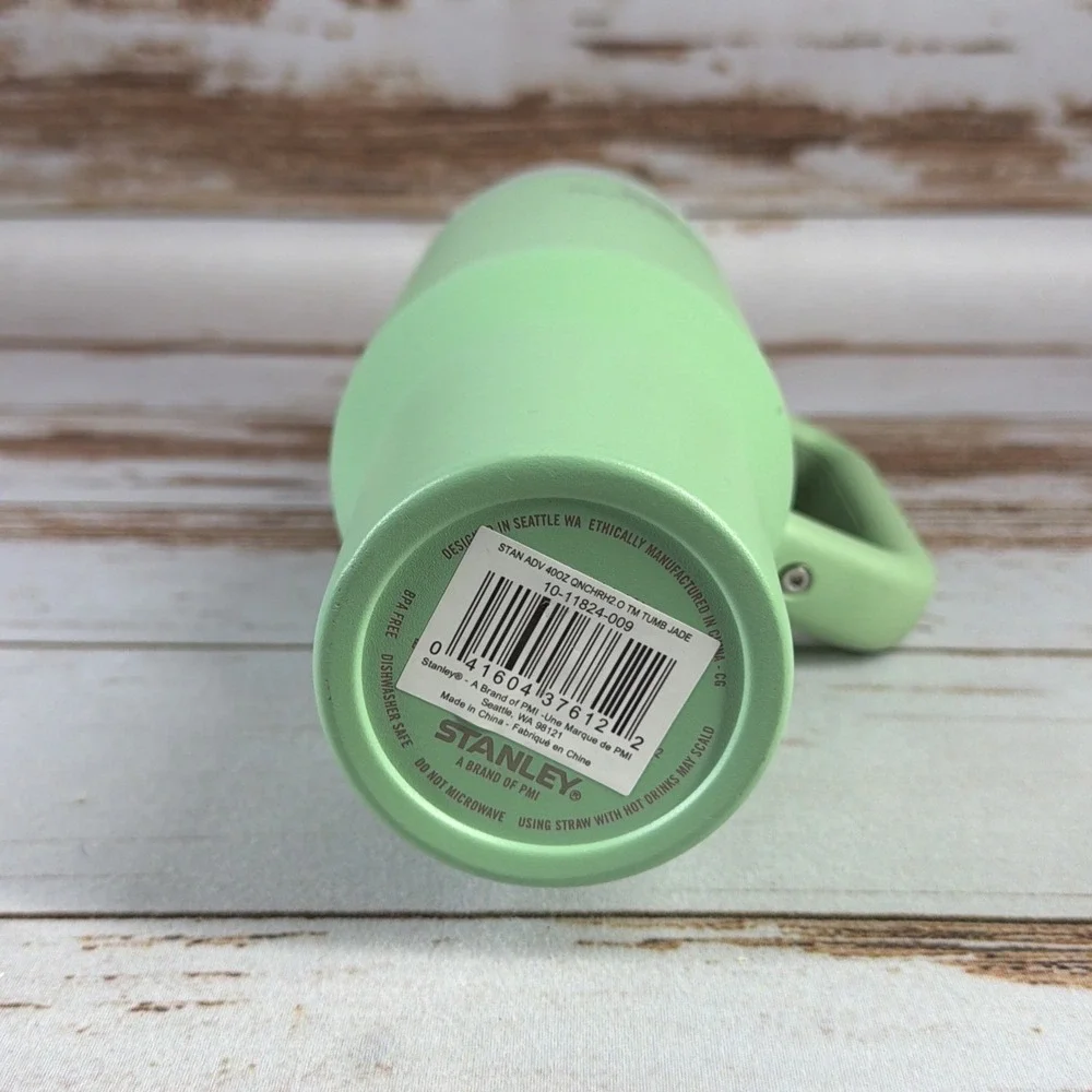 Stanley Quencher 40 oz FlowState Jade Green Tumbler Handle Cup Lid NO STRAW - Picture 6 of 7